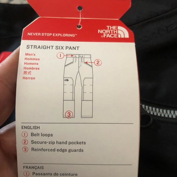 NWT The North Face Straight Six Waterproof Ski Pants inBlack Size XXL Long - Picture 7 of 9